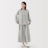 婦人　綿ボイル　ギャザースカート