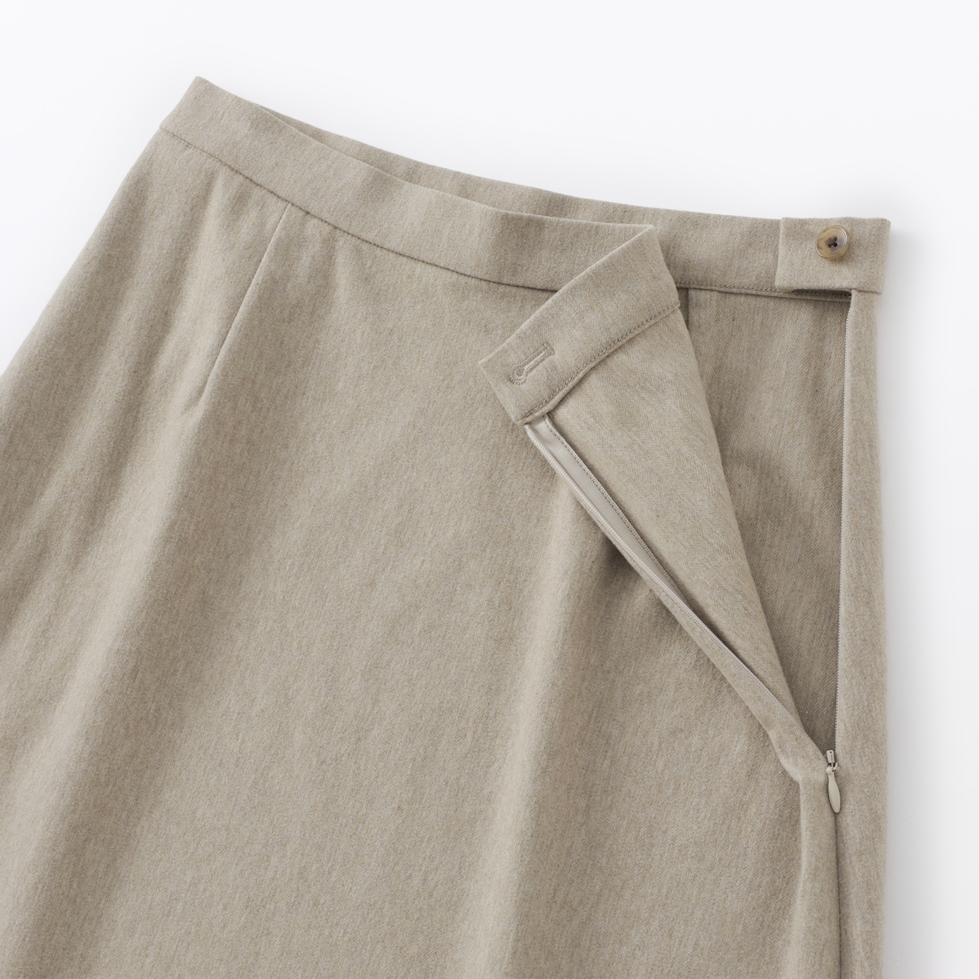 婦人　縦横ストレッチ起毛　フレアスカート