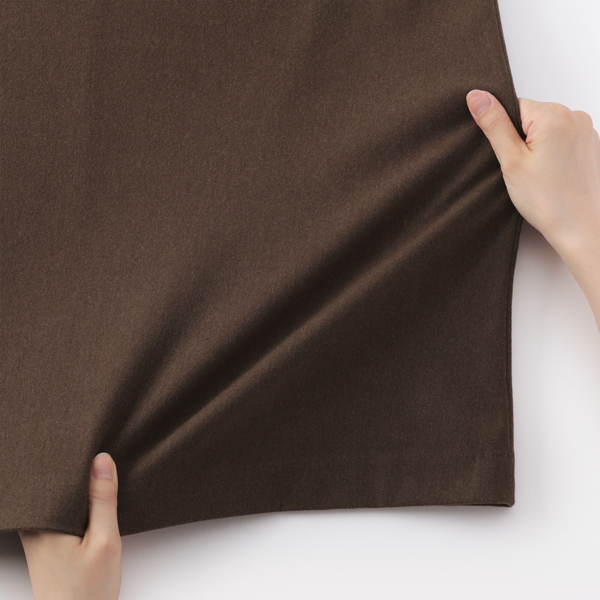 婦人　縦横ストレッチ起毛　フレアスカート