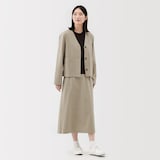 婦人　縦横ストレッチ起毛　フレアスカート