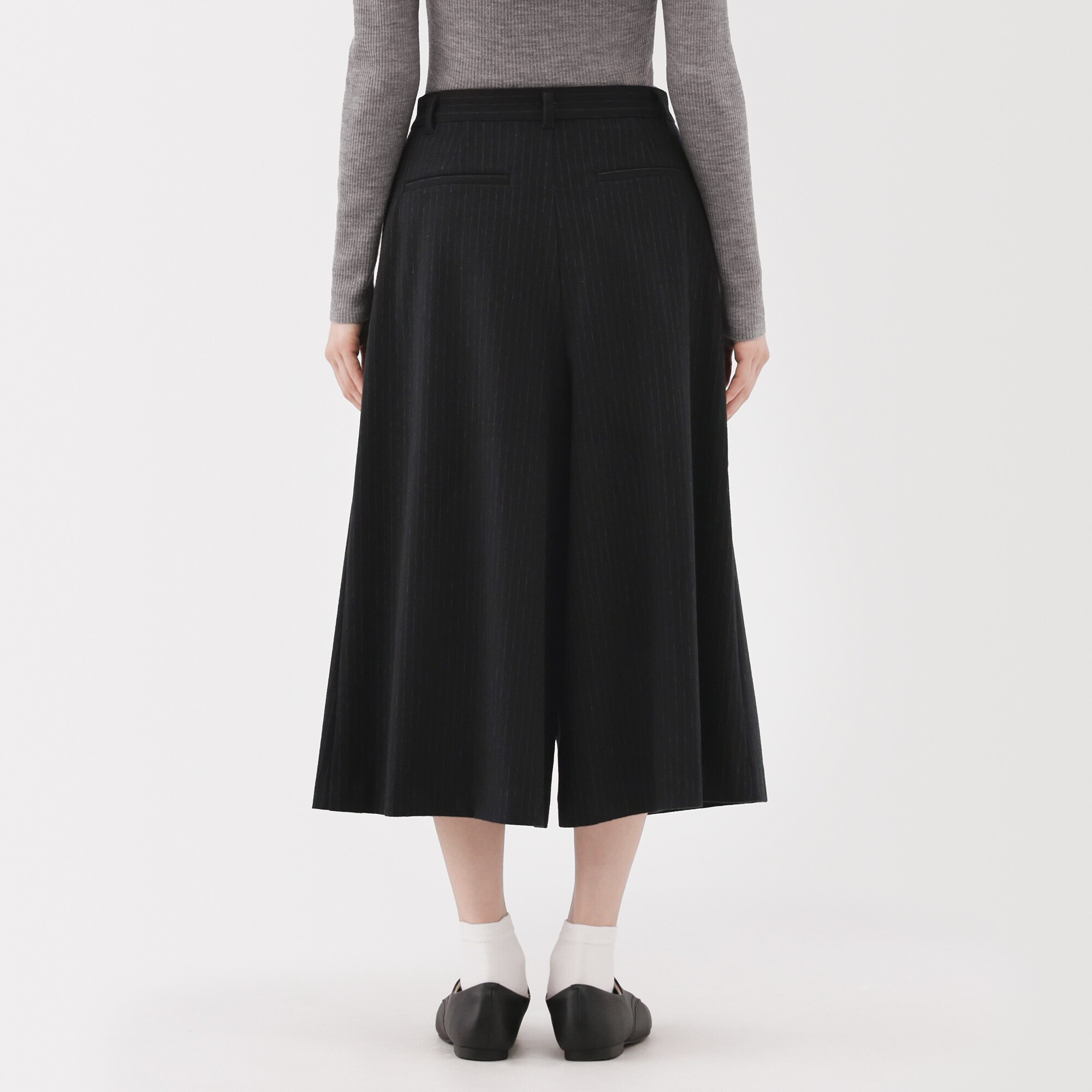 婦人 縦横ストレッチ起毛 クロップドパンツ | 無印良品