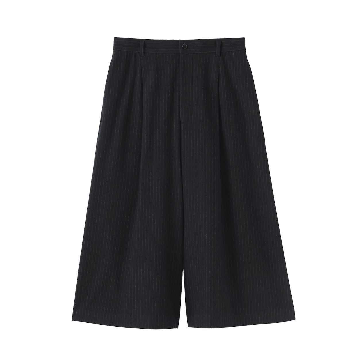 婦人　縦横ストレッチ起毛　クロップドパンツ