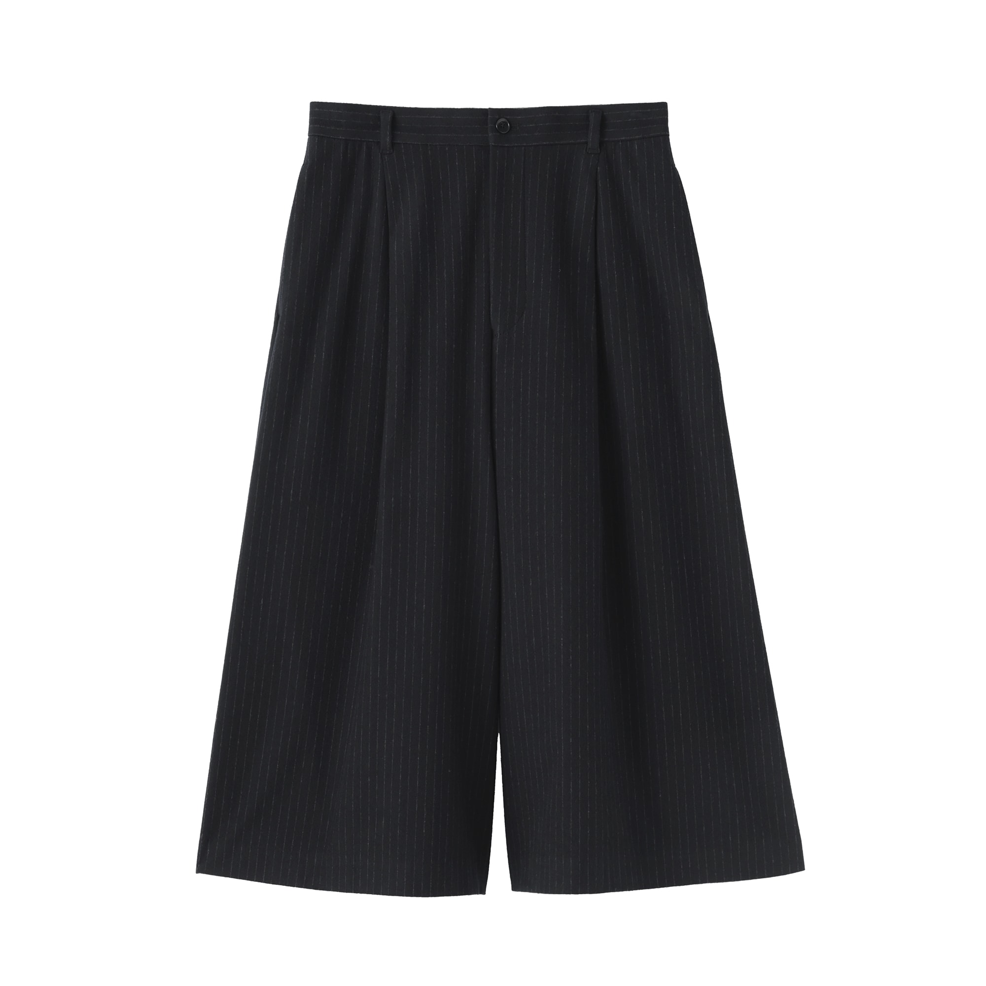 婦人　縦横ストレッチ起毛　クロップドパンツ