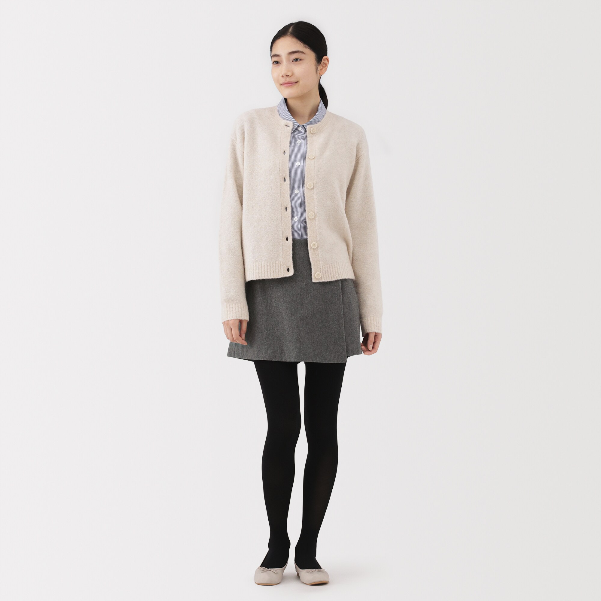 婦人　縦横ストレッチ起毛　スコート