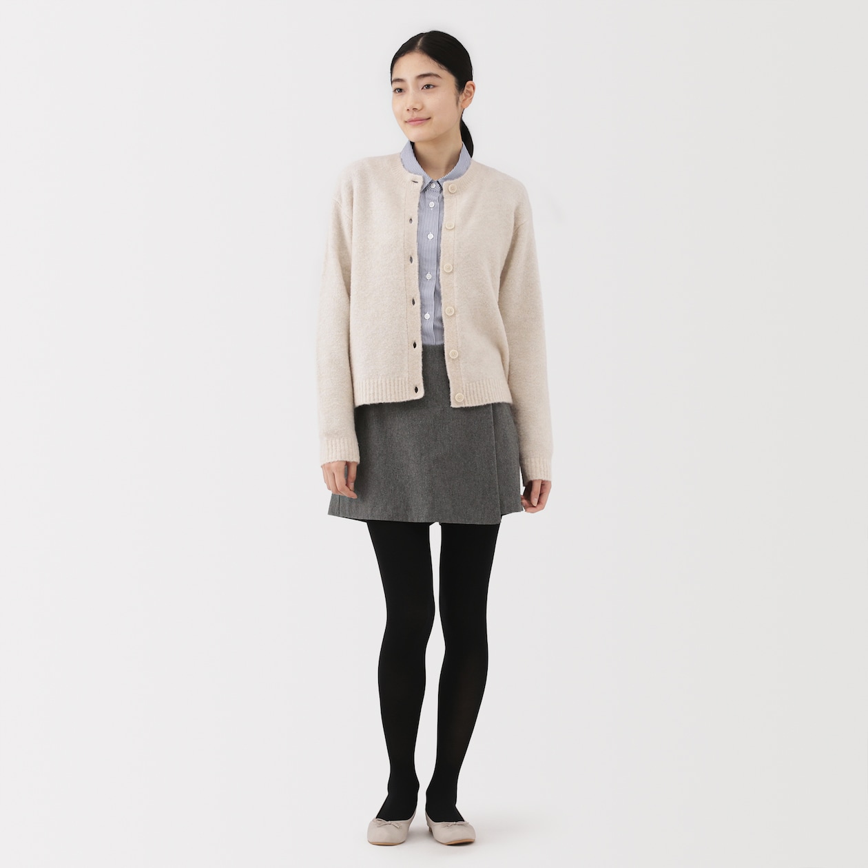 婦人　縦横ストレッチ起毛　スコート