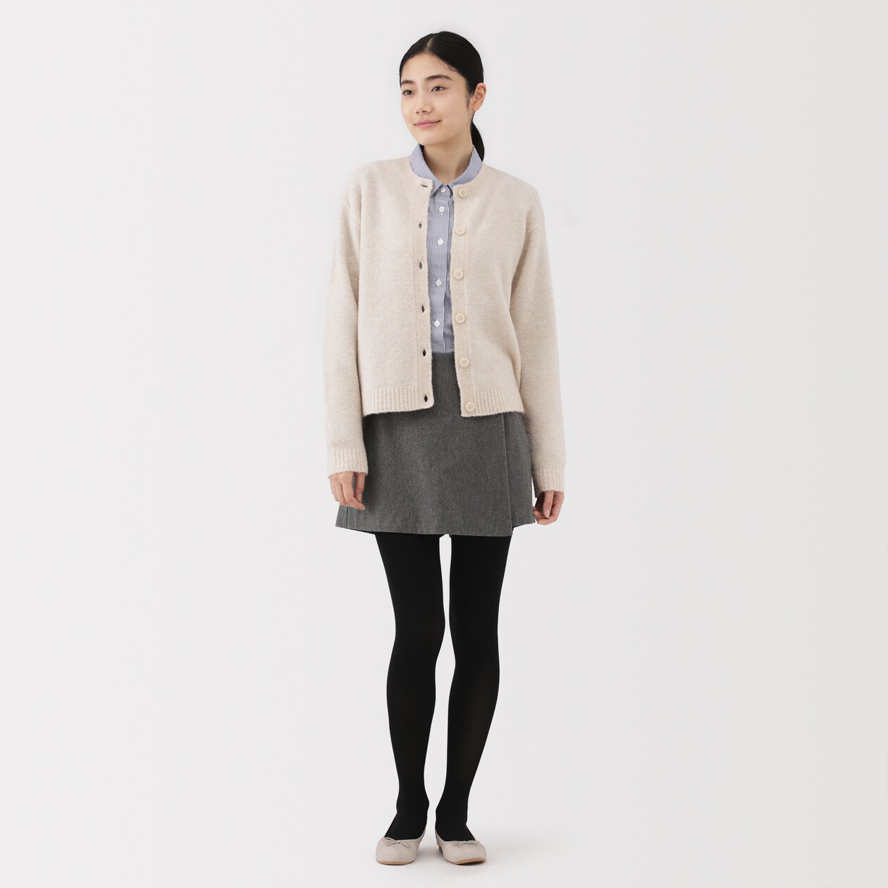 婦人　縦横ストレッチ起毛　スコート