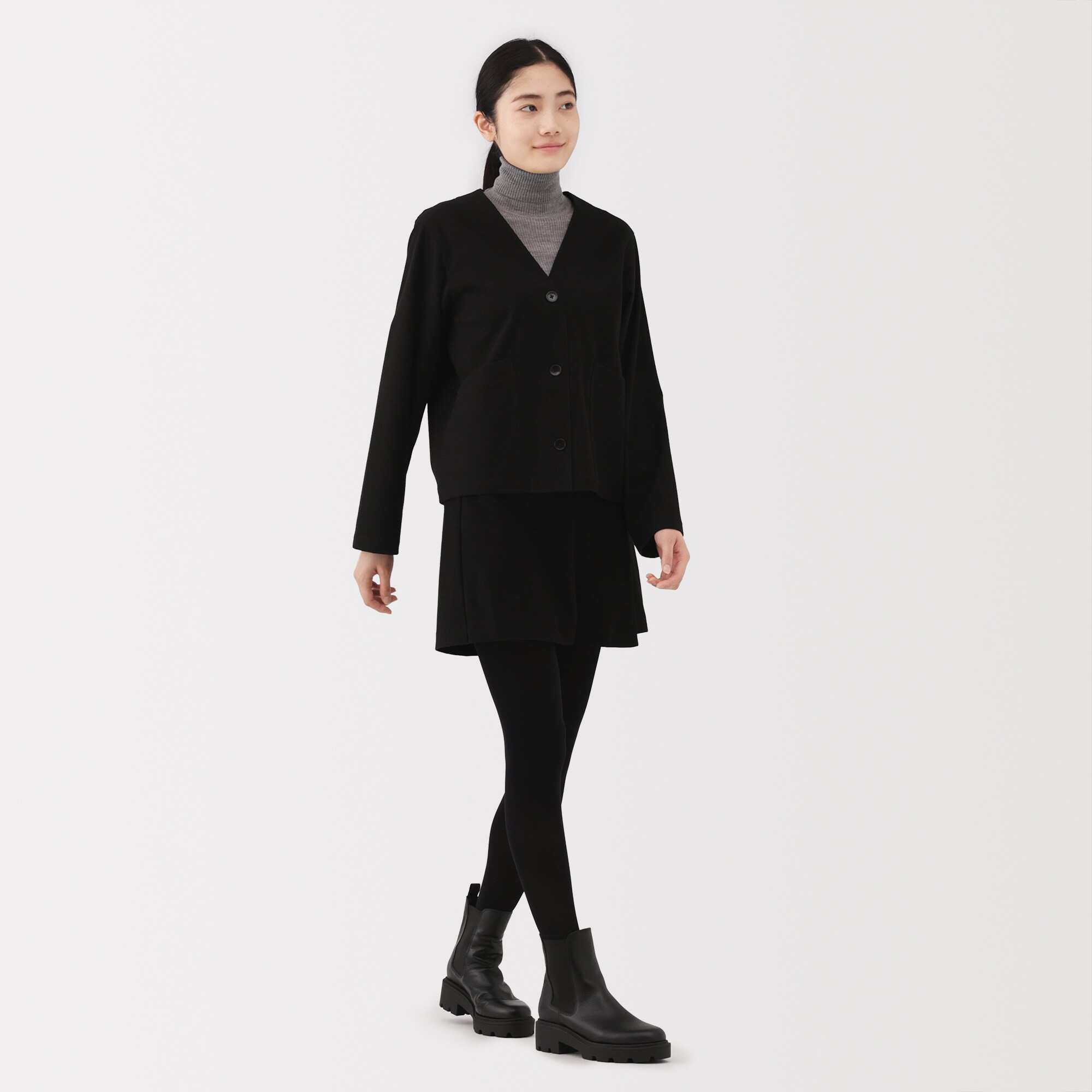 婦人　縦横ストレッチ起毛　スコート