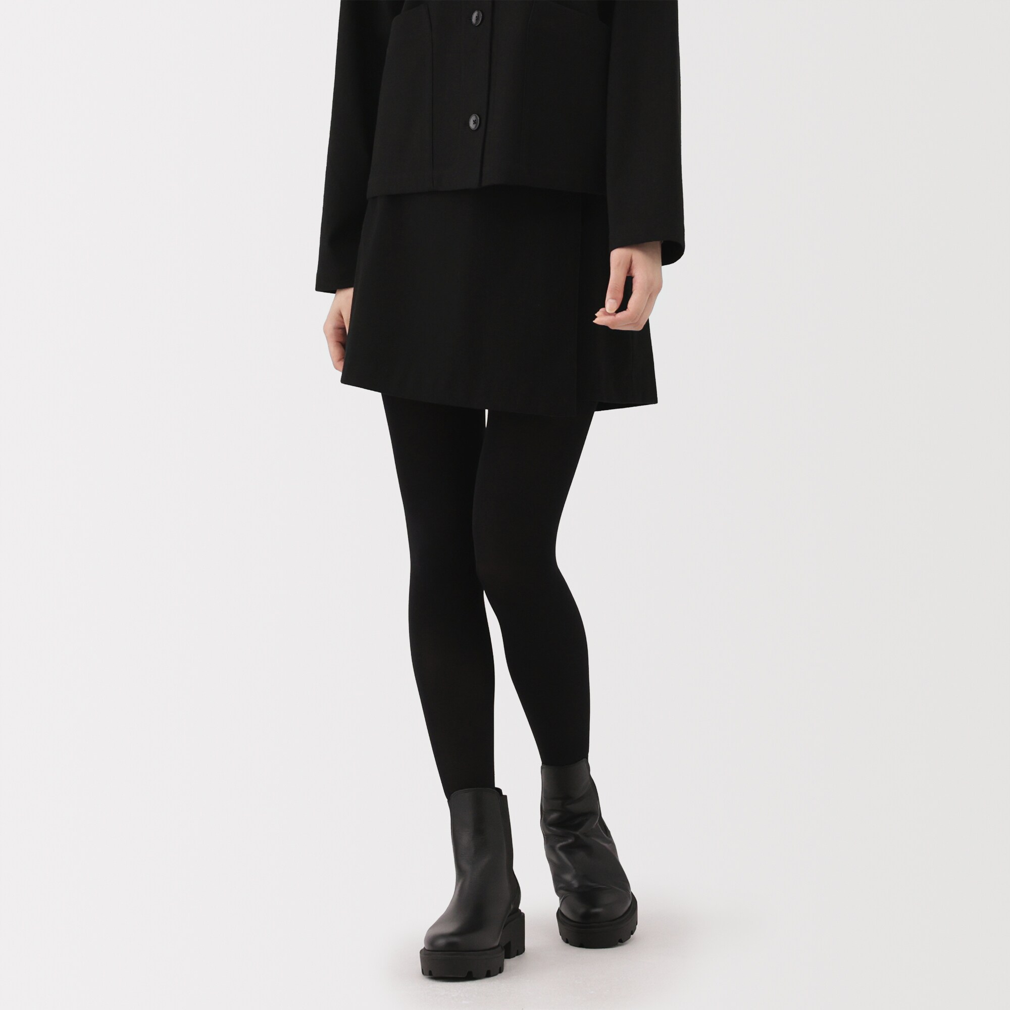 婦人　縦横ストレッチ起毛　スコート