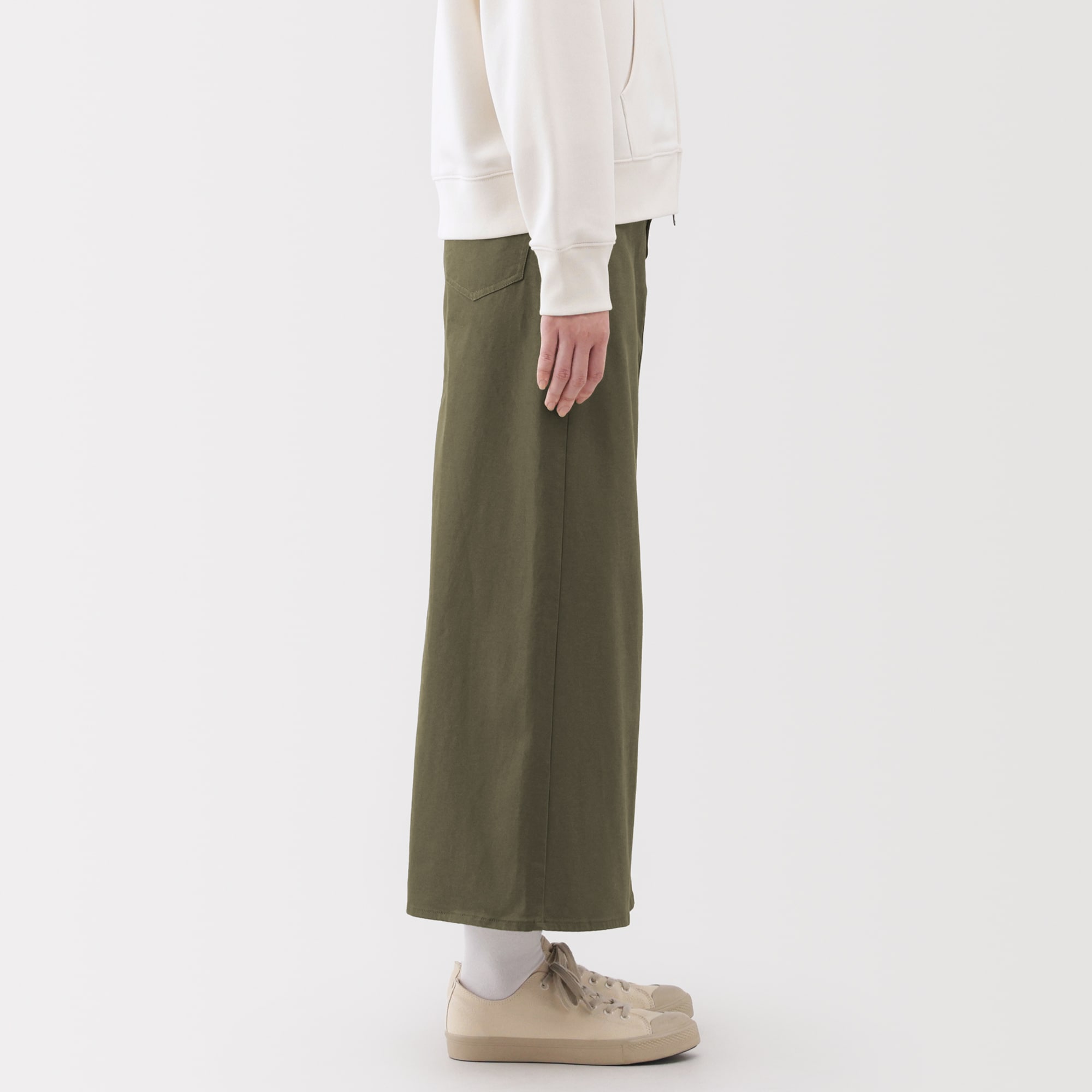 婦人　ストレッチチノ　Ａラインスカート