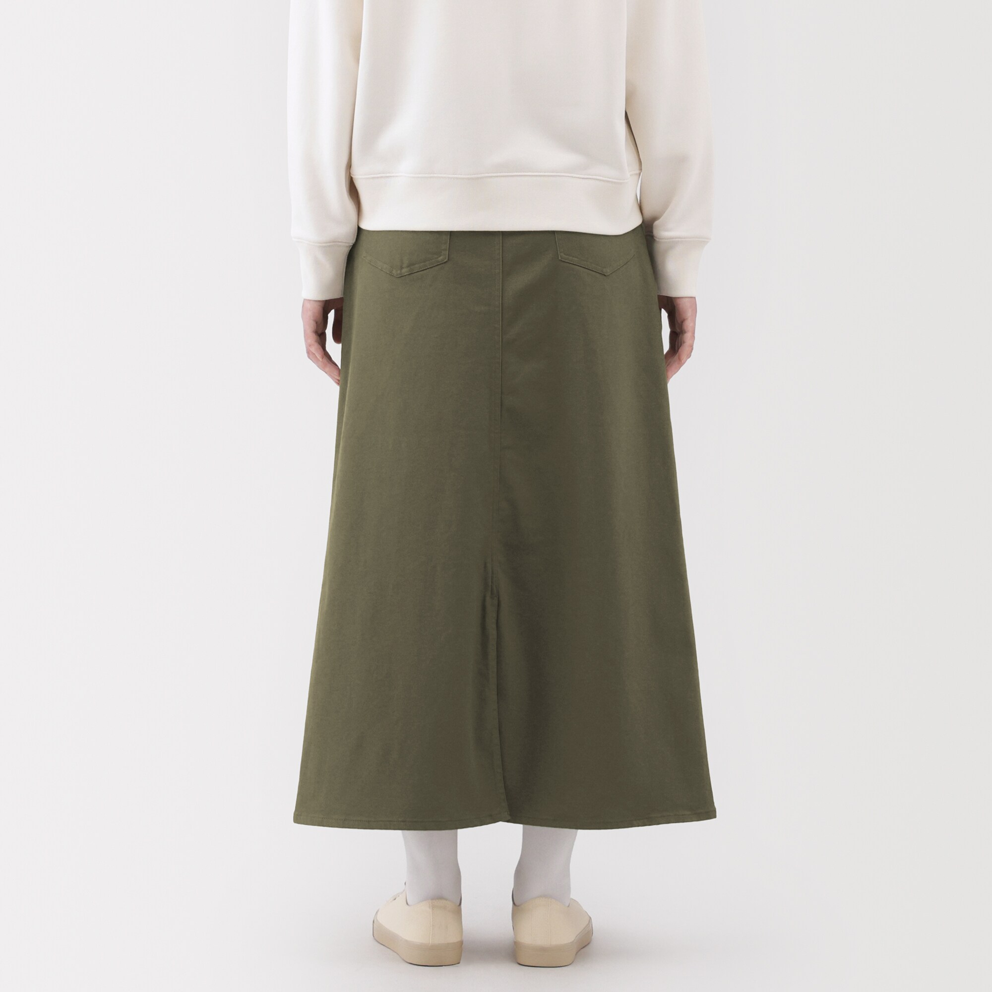 婦人　ストレッチチノ　Ａラインスカート