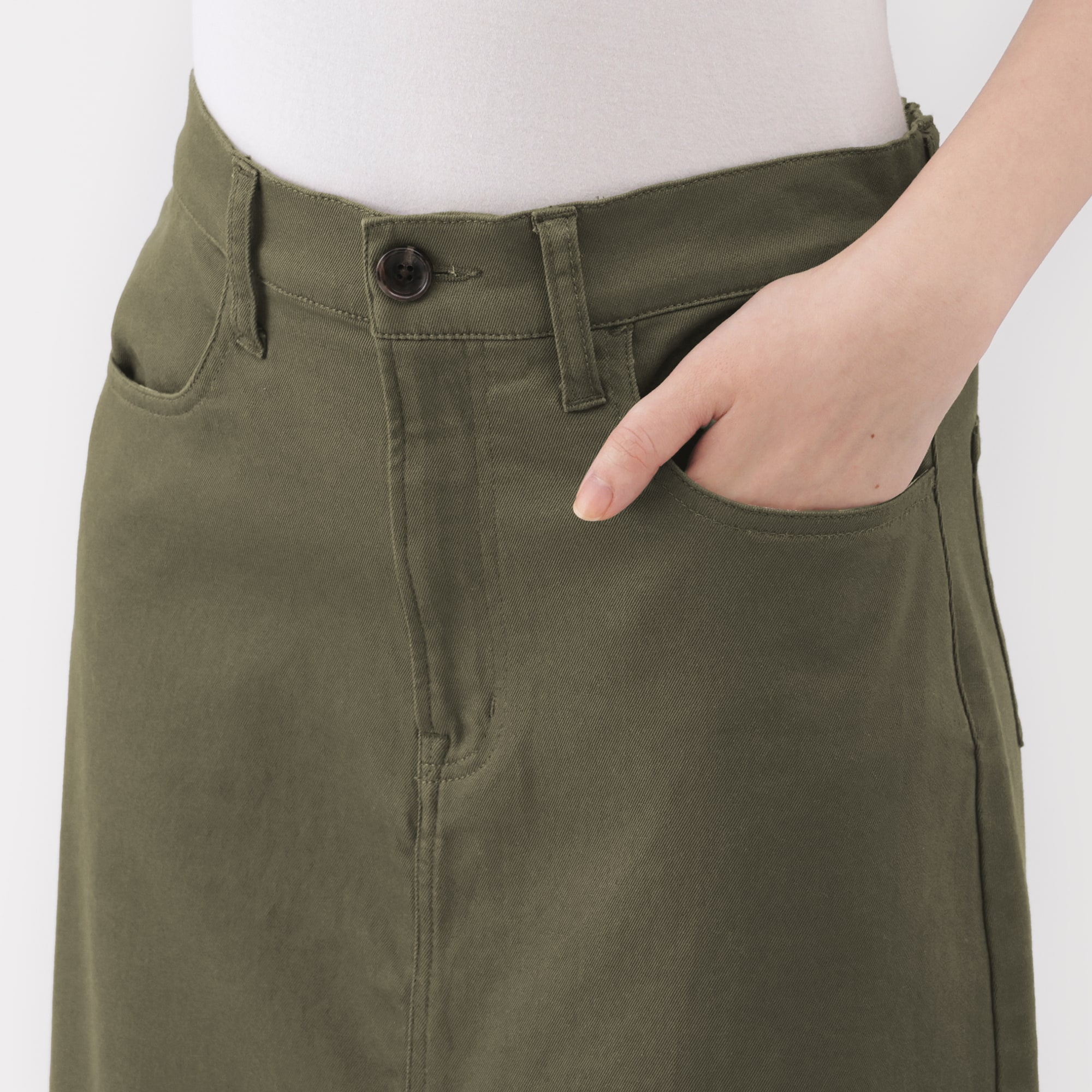 婦人　ストレッチチノ　Ａラインスカート