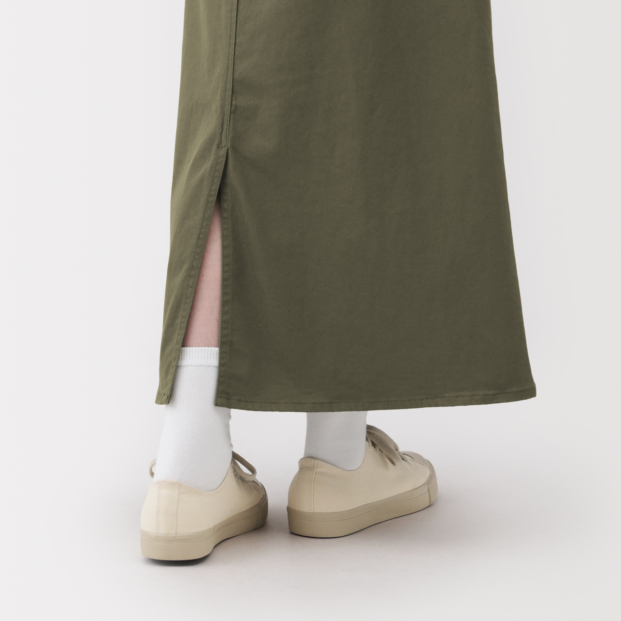 婦人　ストレッチチノ　Ａラインスカート