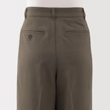 婦人　撥水ストレッチ　タックストレートパンツ