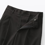 婦人　撥水ストレッチ　タックストレートパンツ