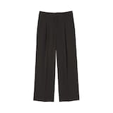 婦人　撥水ストレッチ　タックストレートパンツ