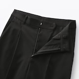 婦人　撥水ストレッチ　タックストレートパンツ