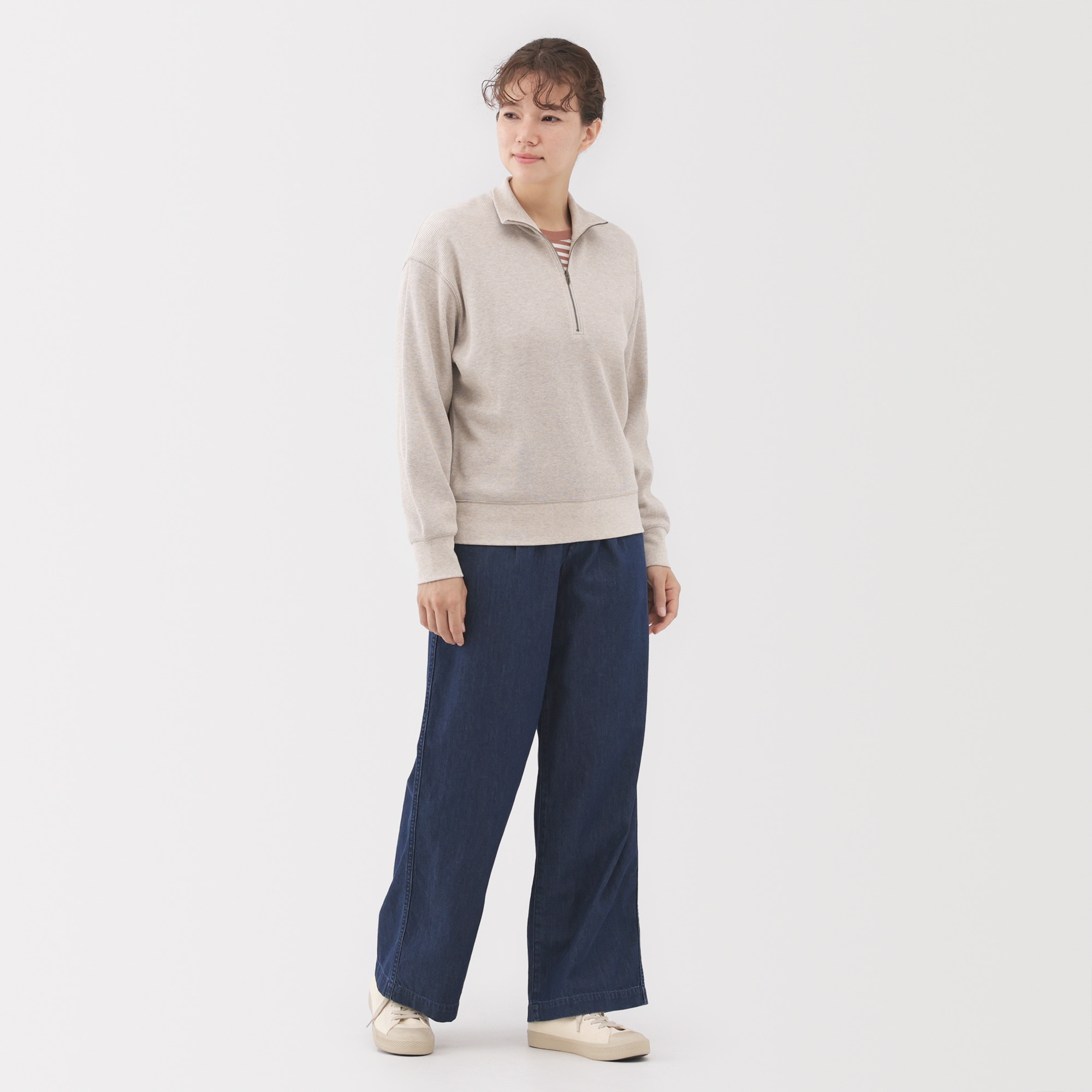 婦人 ライトオンスデニム タックワイドパンツ | 無印良品