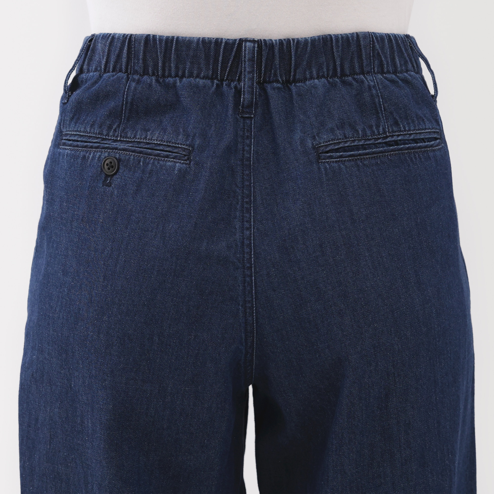 婦人　ライトオンスデニム　タックワイドパンツ