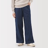 婦人　ライトオンスデニム　タックワイドパンツ