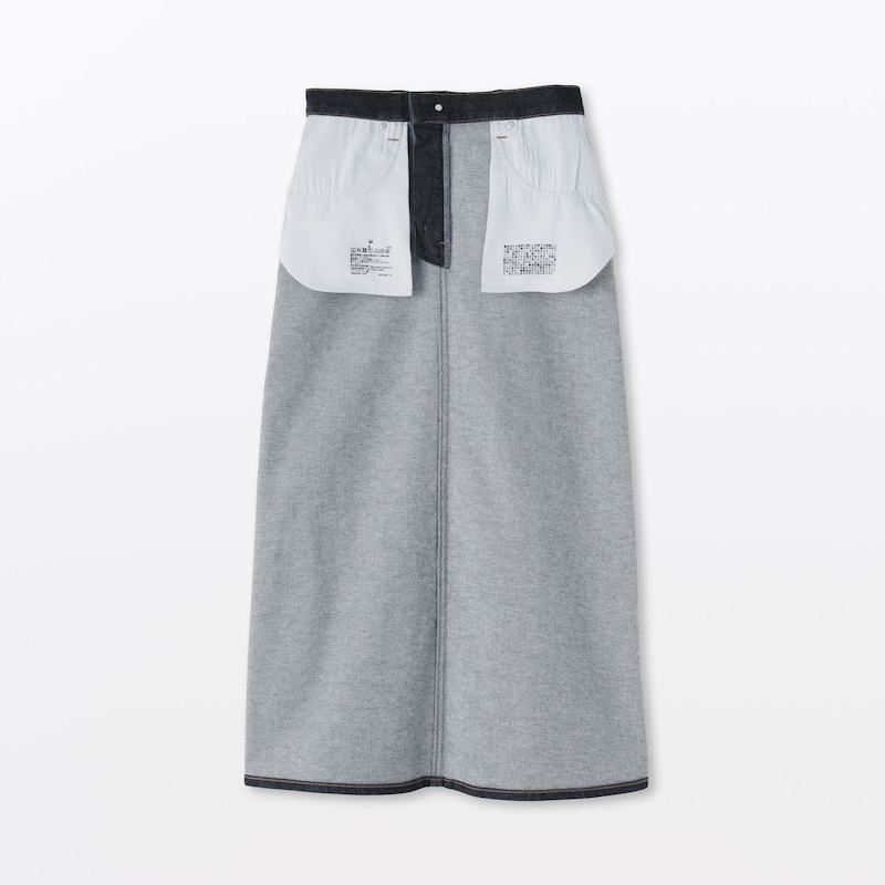 婦人　ストレッチデニム　Ａラインスカート