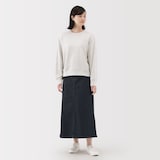 婦人　ストレッチデニム　Ａラインスカート