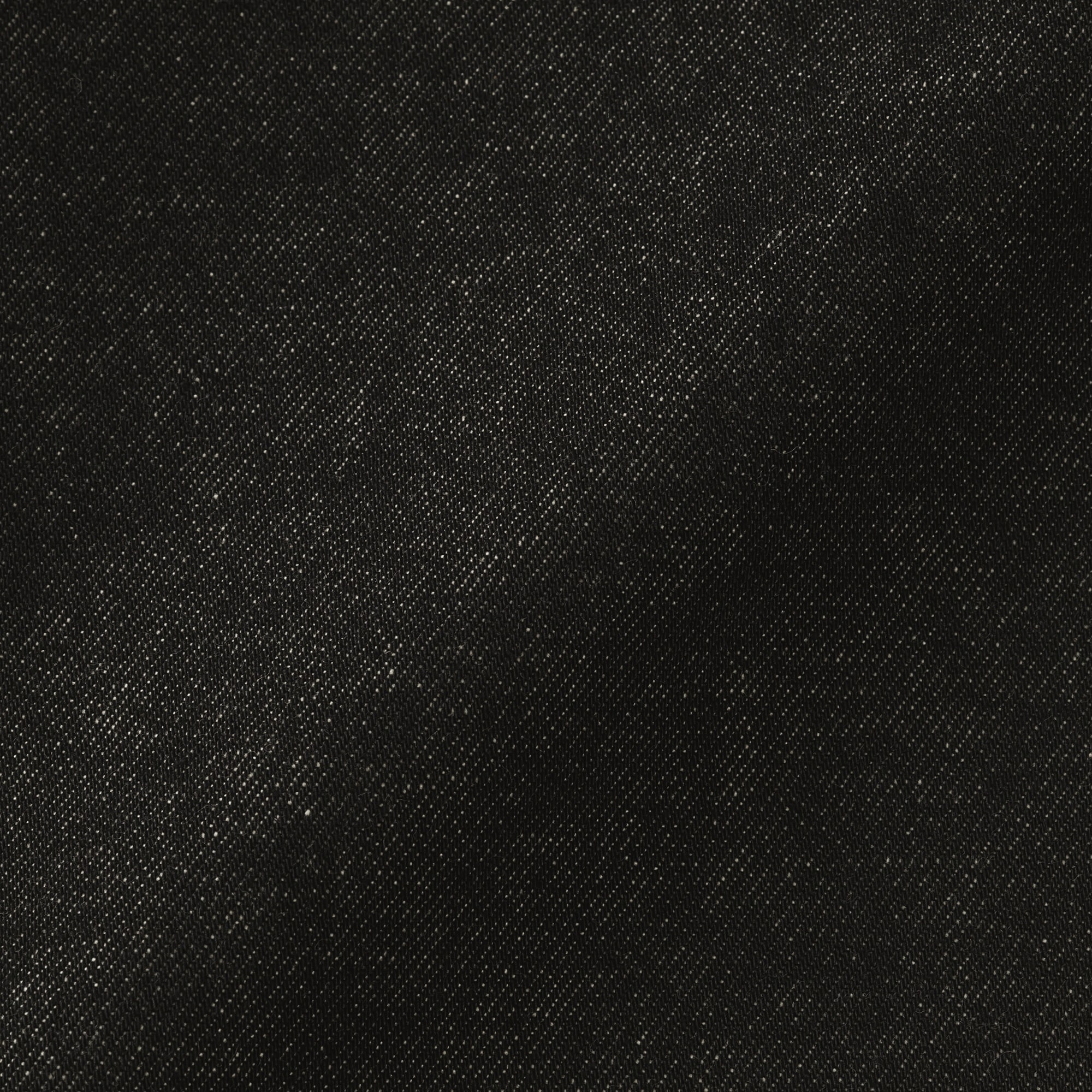 婦人　木の実から作ったカポック混　デニムバレルパンツ　黒