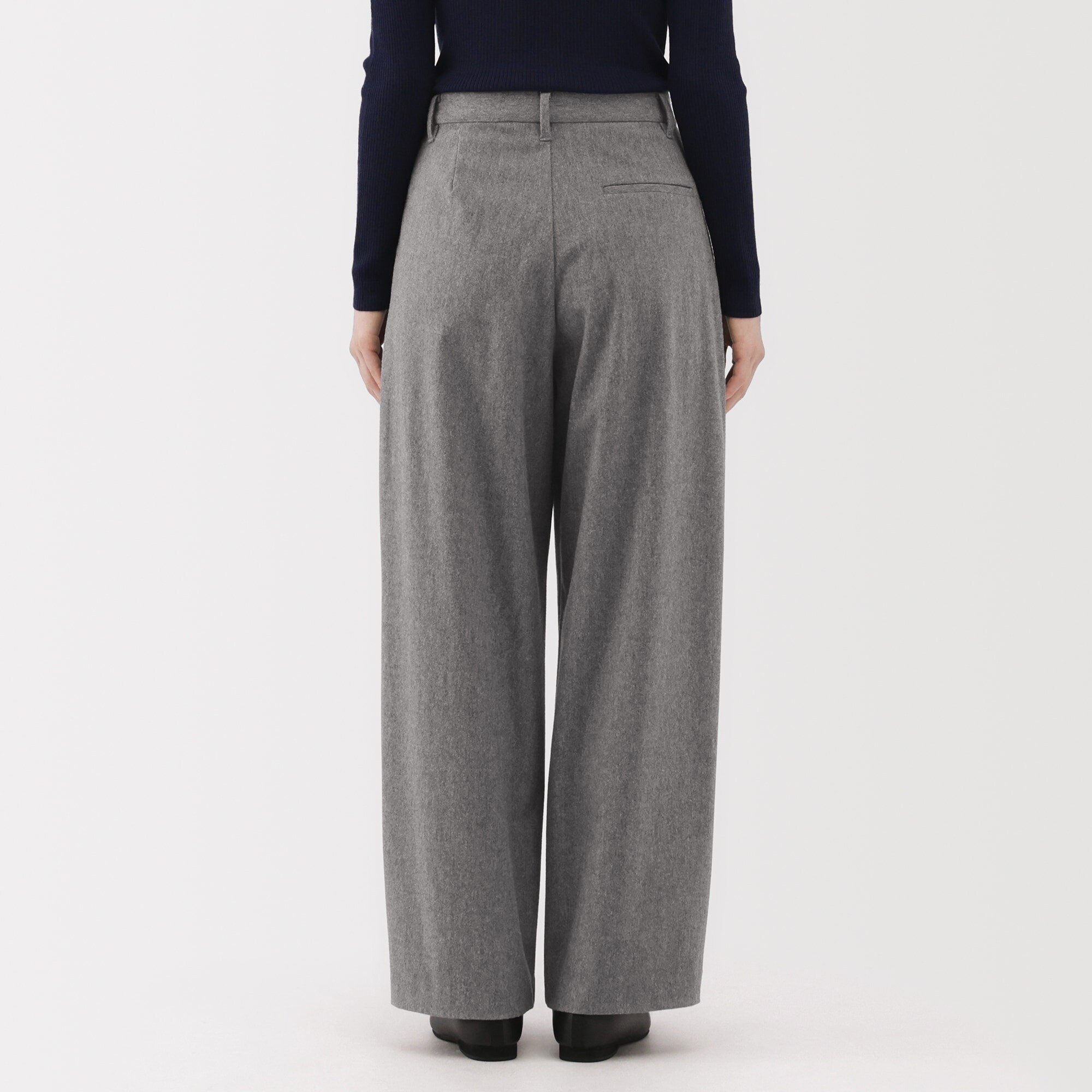 婦人　縦横ストレッチ起毛　タックワイドパンツ（Ｗｅｓｔｅｒｎ）