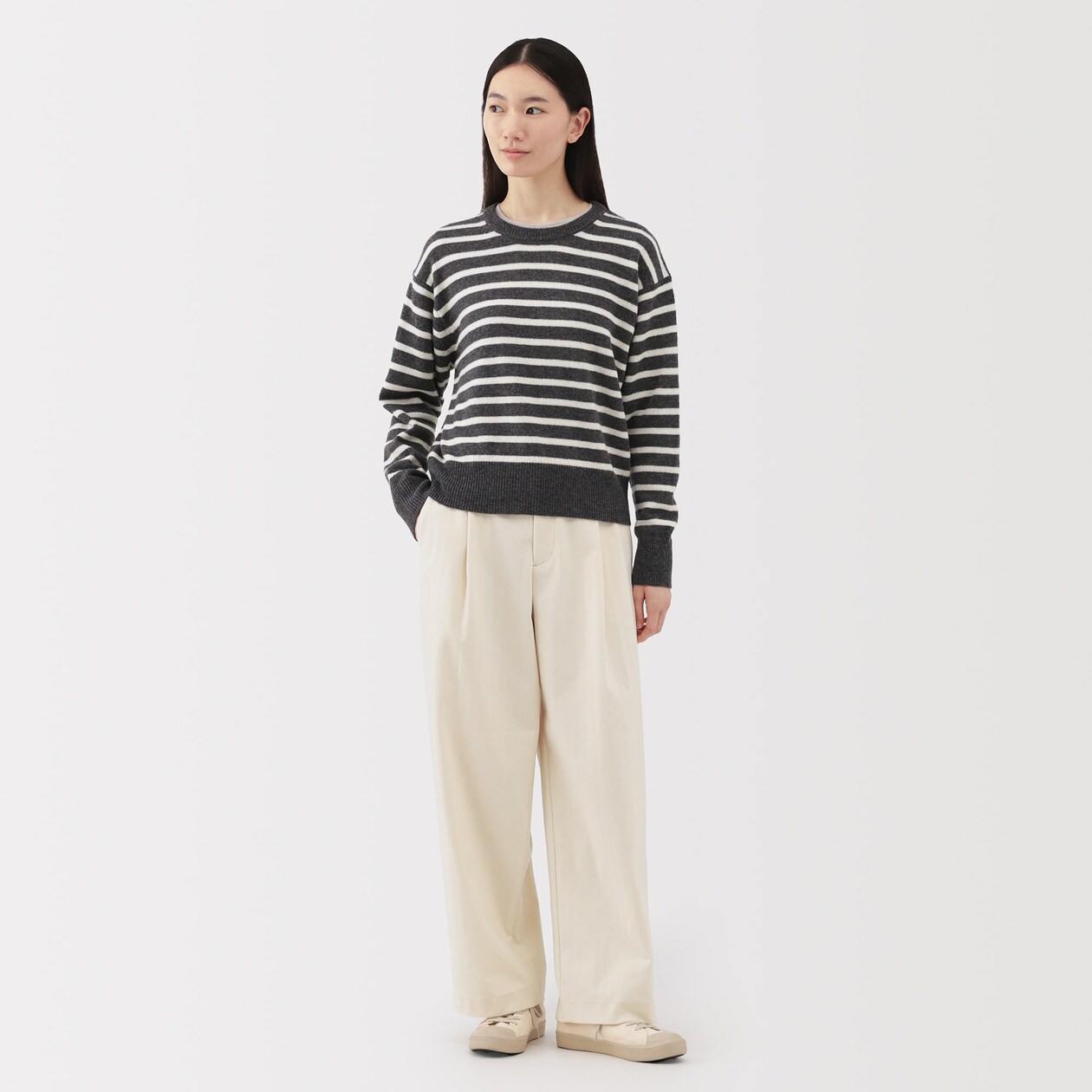 婦人　縦横ストレッチ起毛　タックワイドパンツ（Ｗｅｓｔｅｒｎ）