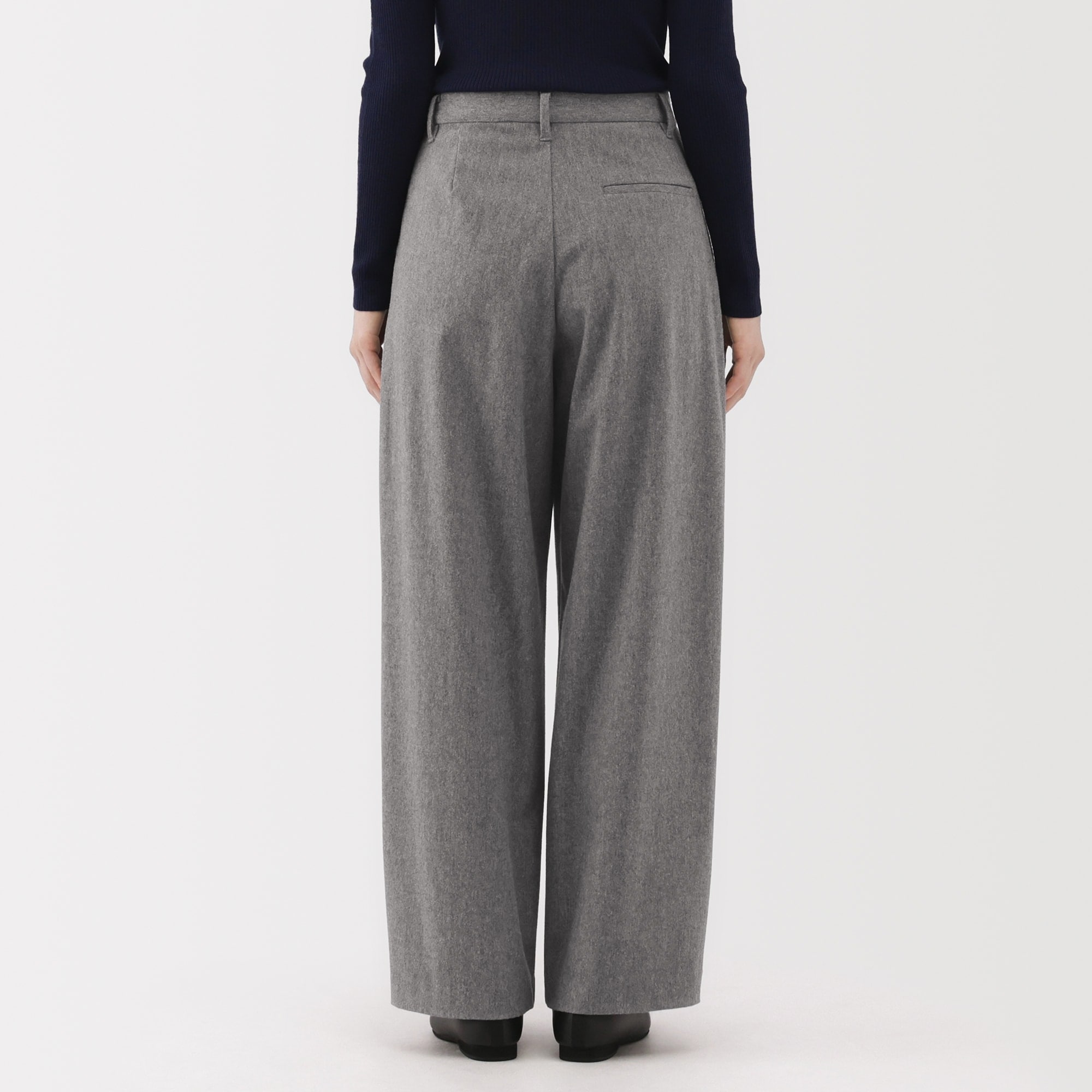 婦人　縦横ストレッチ起毛　タックワイドパンツ（Ｗｅｓｔｅｒｎ）