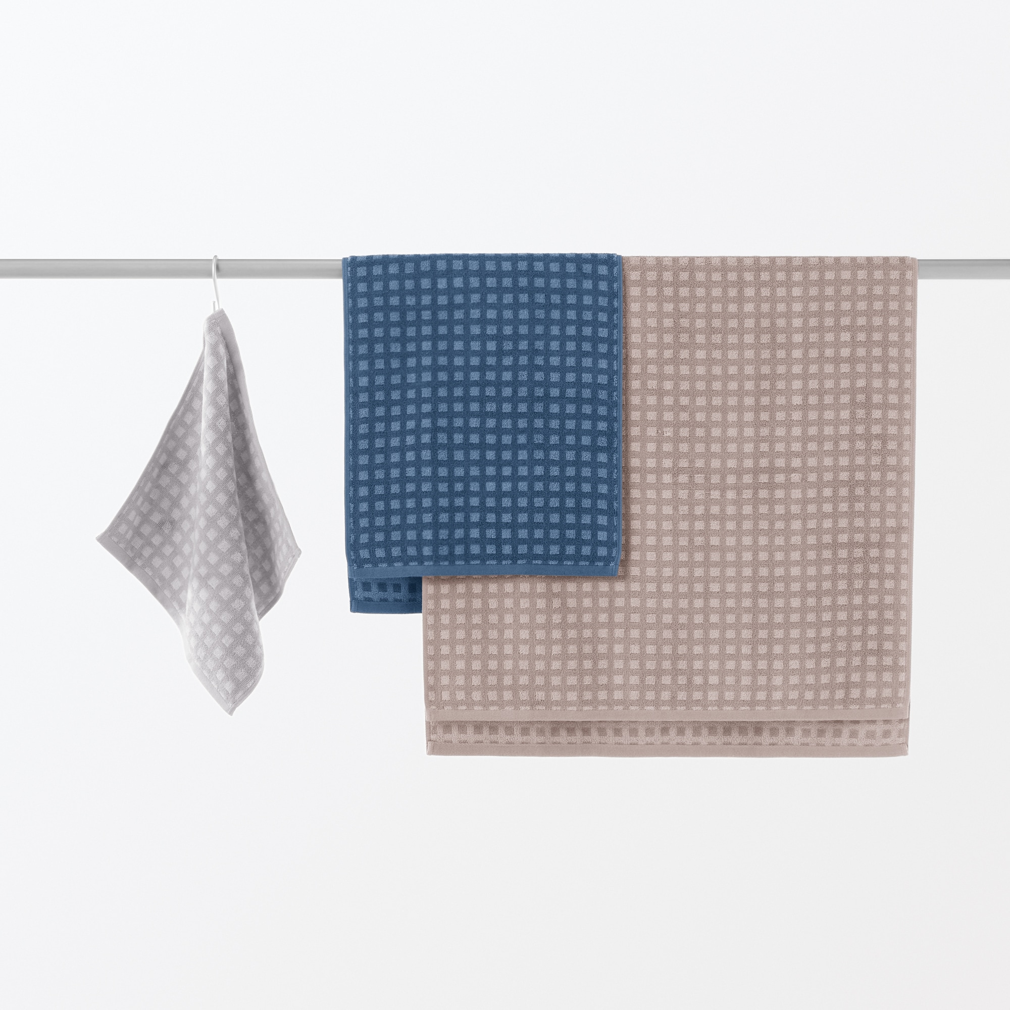 ふっくらパイルハンドタオルループ付き（柄）