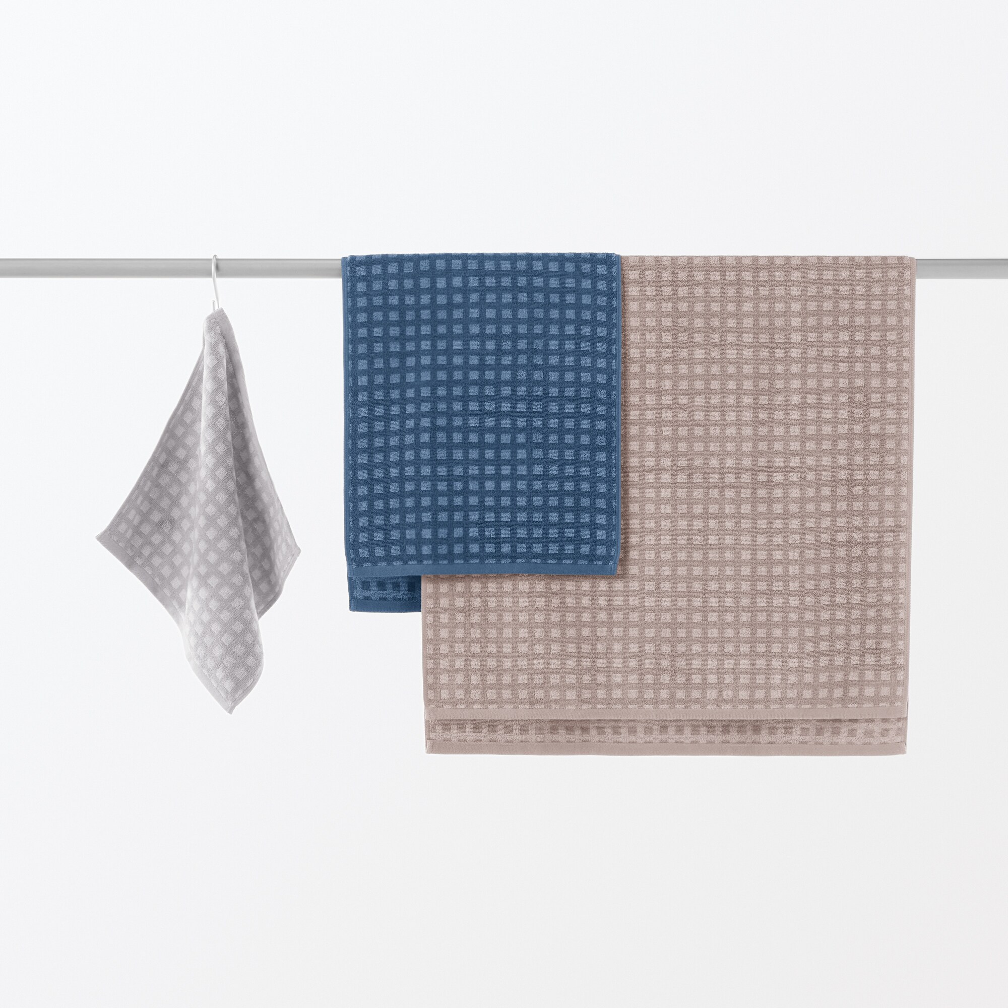 ふっくらパイルハンドタオルループ付き（柄）