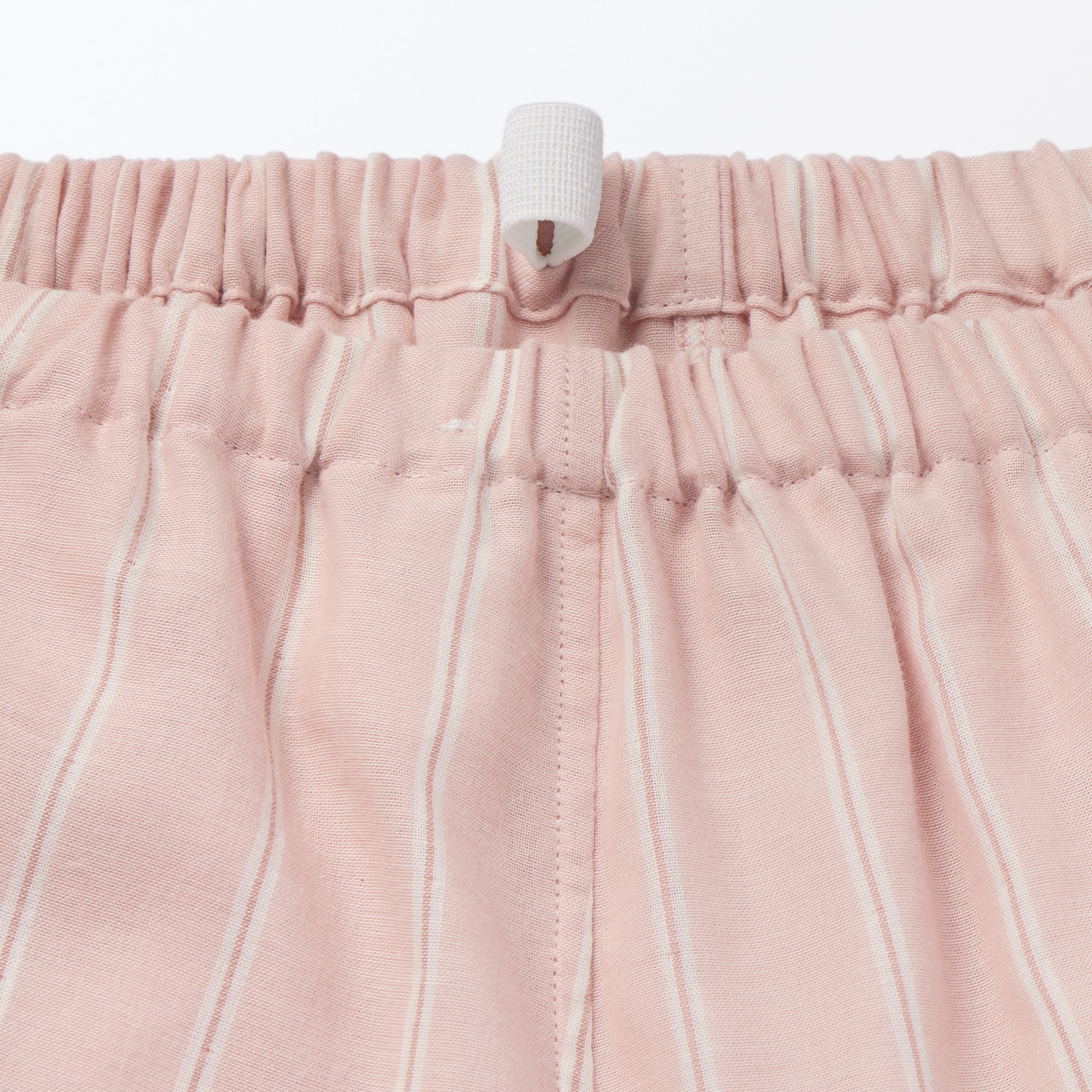 婦人　脇に縫い目のない　二重ガーゼ長袖パジャマ