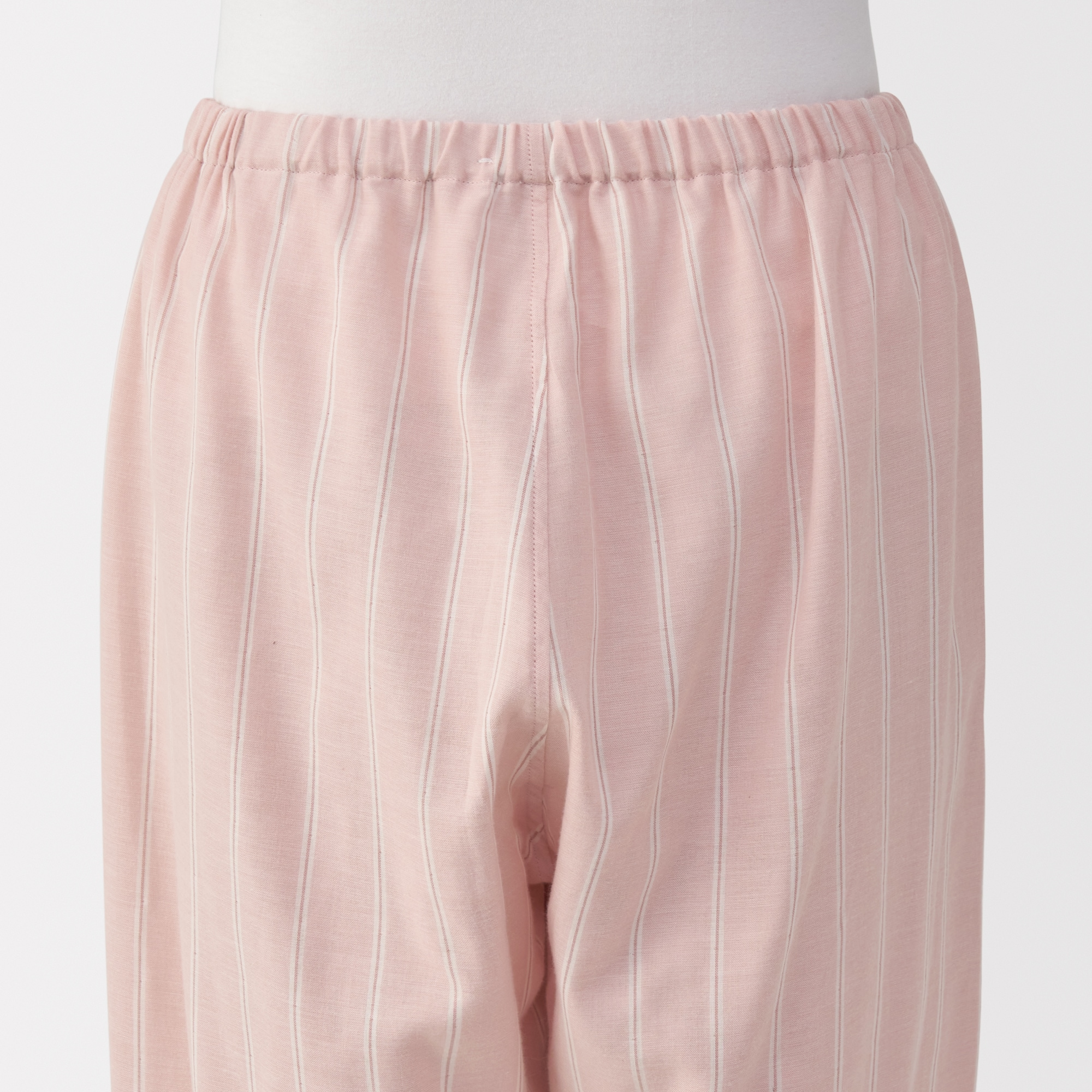 婦人　脇に縫い目のない　二重ガーゼ長袖パジャマ