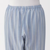 婦人　脇に縫い目のない　二重ガーゼ長袖パジャマ