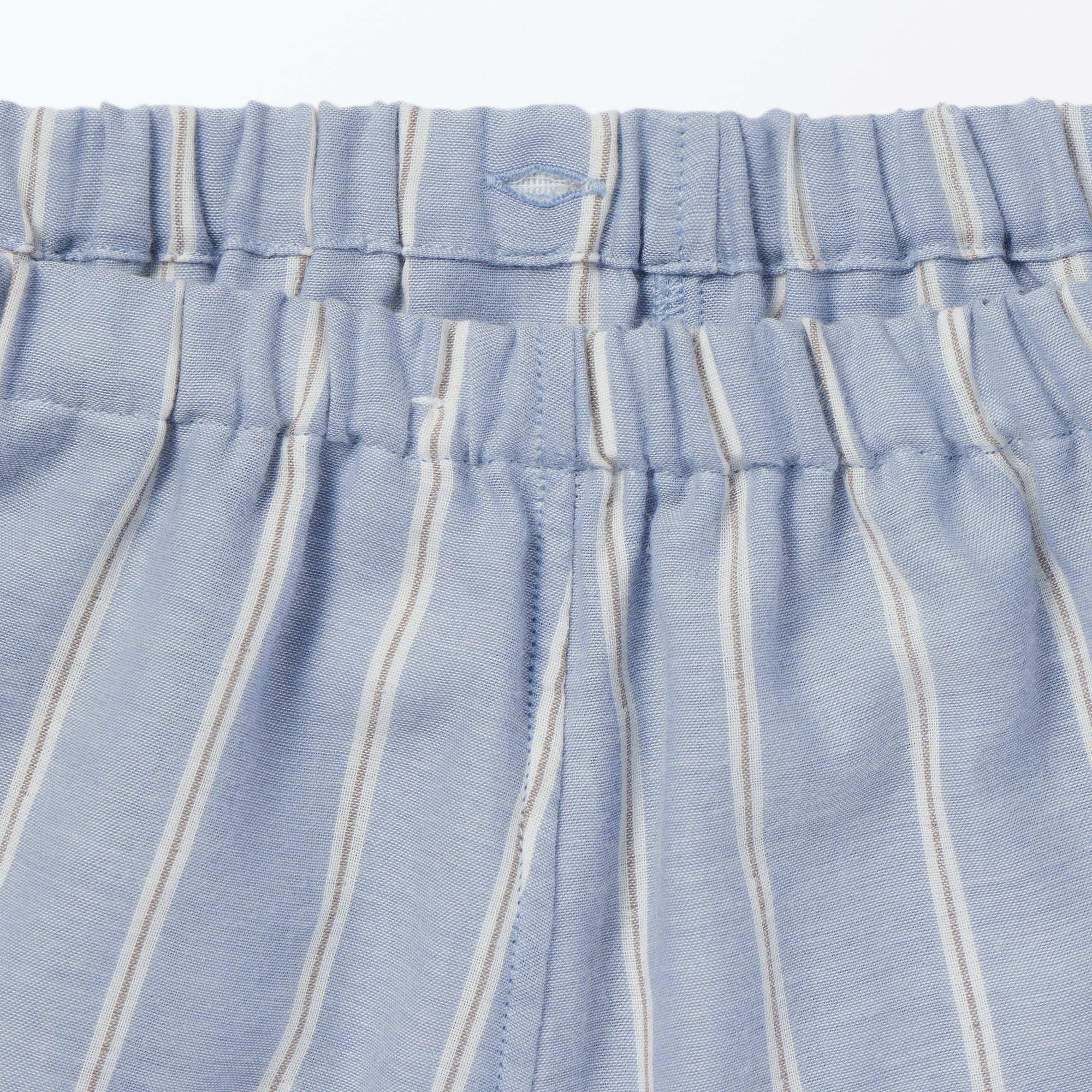 婦人　脇に縫い目のない　二重ガーゼ長袖パジャマ