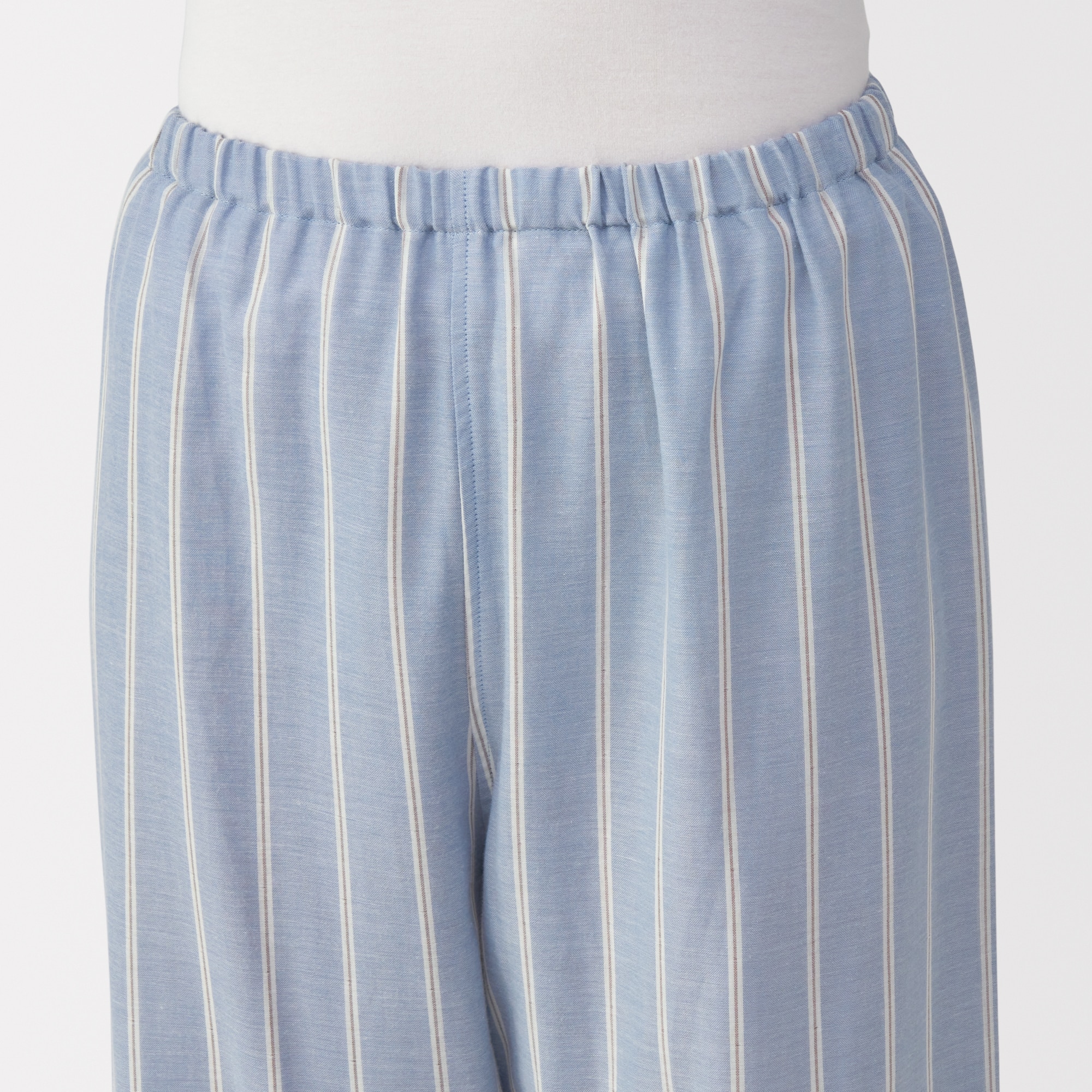 婦人　脇に縫い目のない　二重ガーゼ長袖パジャマ