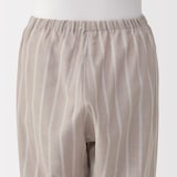 婦人　脇に縫い目のない　二重ガーゼ長袖パジャマ