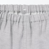 婦人　ヘリンボーンガーゼ　スタンドカラー八分袖パジャマ