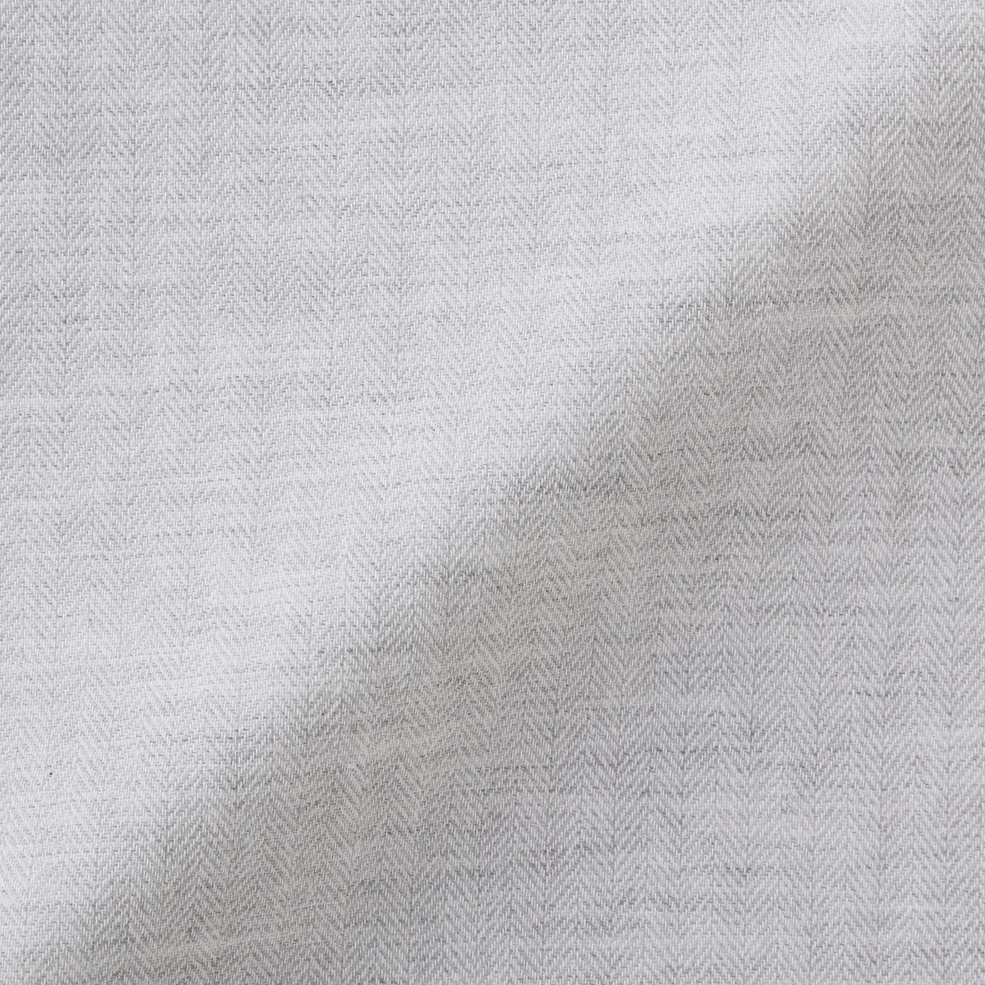 婦人　ヘリンボーンガーゼ　スタンドカラー八分袖パジャマ