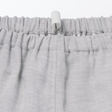 婦人　ヘリンボーンガーゼ　スタンドカラー八分袖パジャマ