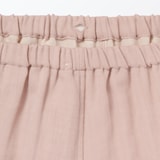 婦人　ヘリンボーンガーゼ　スタンドカラー八分袖パジャマ