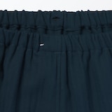 婦人　ヘリンボーンガーゼ　スタンドカラー八分袖パジャマ