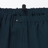 婦人　ヘリンボーンガーゼ　スタンドカラー八分袖パジャマ