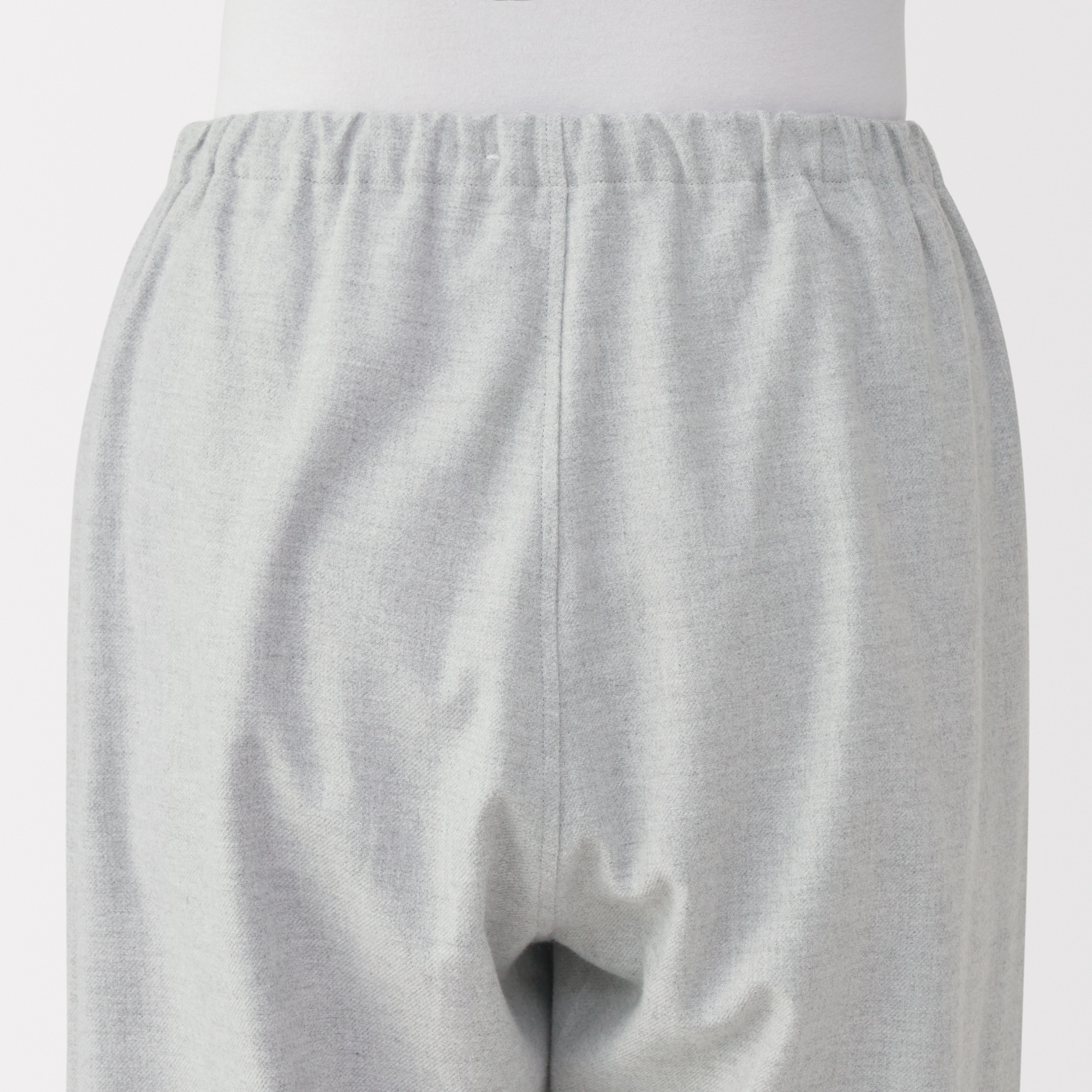 婦人　脇に縫い目のない　フランネル長袖パジャマ