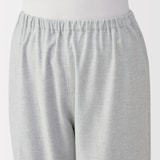 婦人　脇に縫い目のない　フランネル長袖パジャマ