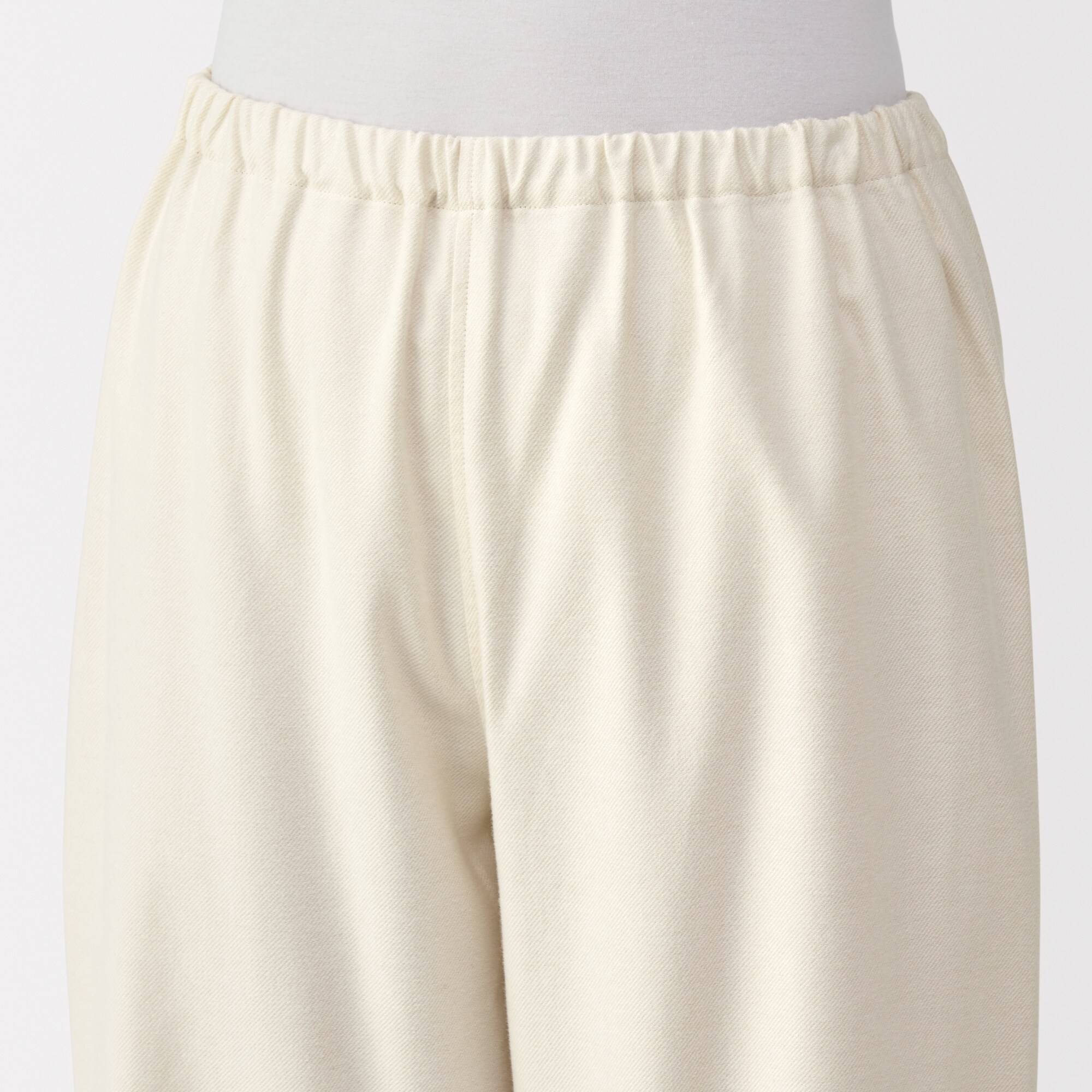 婦人　脇に縫い目のない　フランネル長袖パジャマ