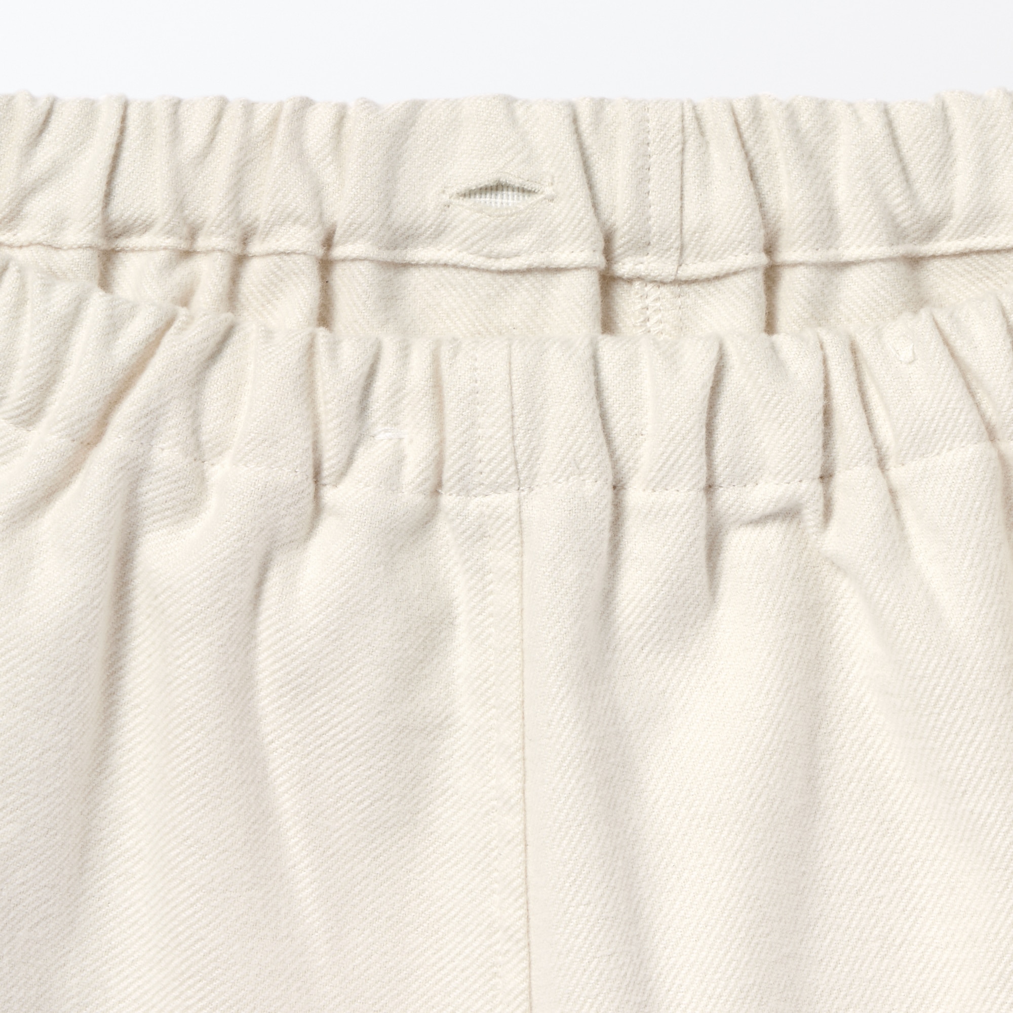 婦人　脇に縫い目のない　フランネル長袖パジャマ