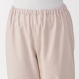 婦人　脇に縫い目のない　フランネル長袖パジャマ