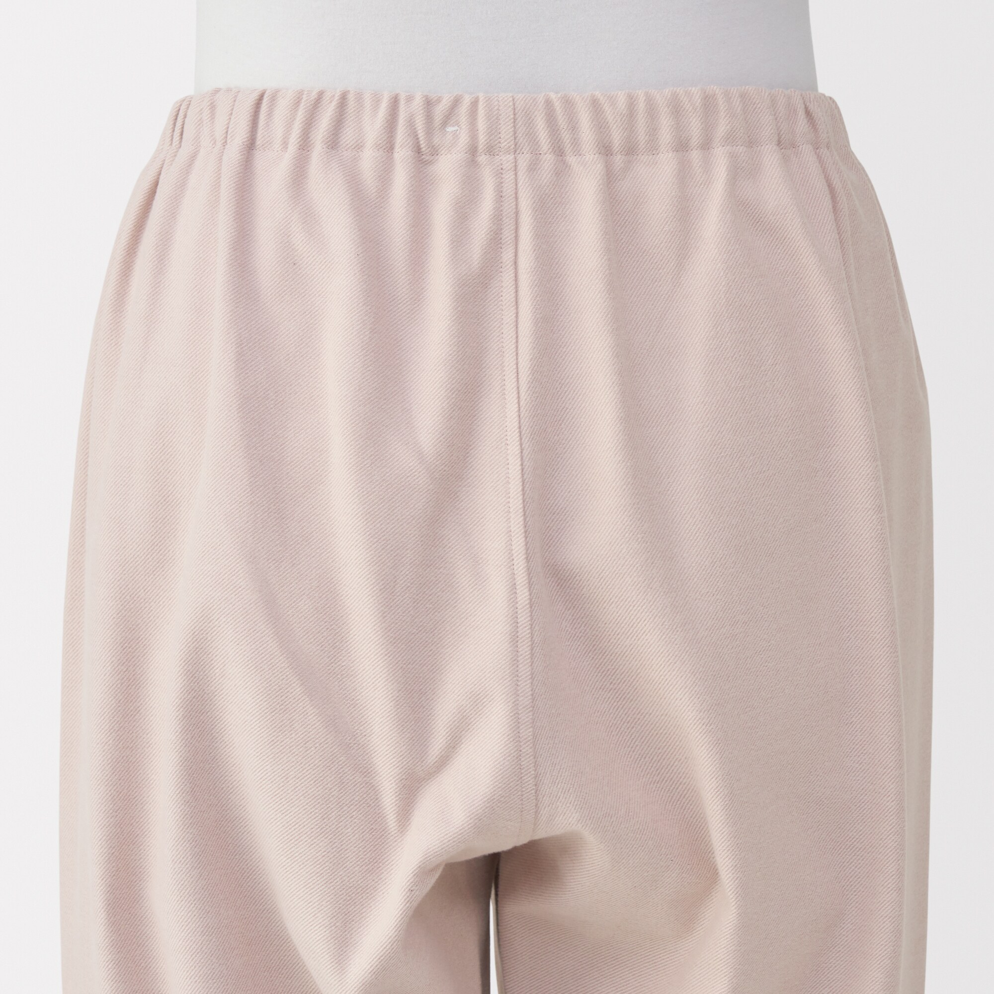 婦人　脇に縫い目のない　フランネル長袖パジャマ