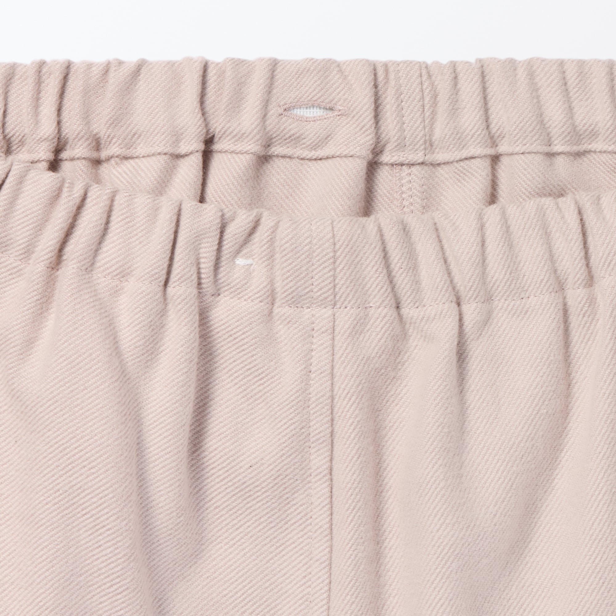 婦人　脇に縫い目のない　フランネル長袖パジャマ